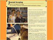 Tablet Screenshot of journalkeeping.com